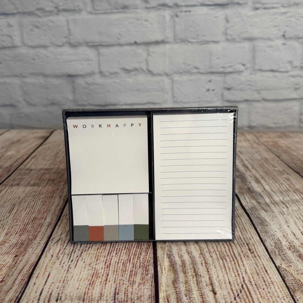 New Poppin Work Happy Sticky Note SET